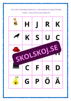 Hitta rätt begynnelsebokstav