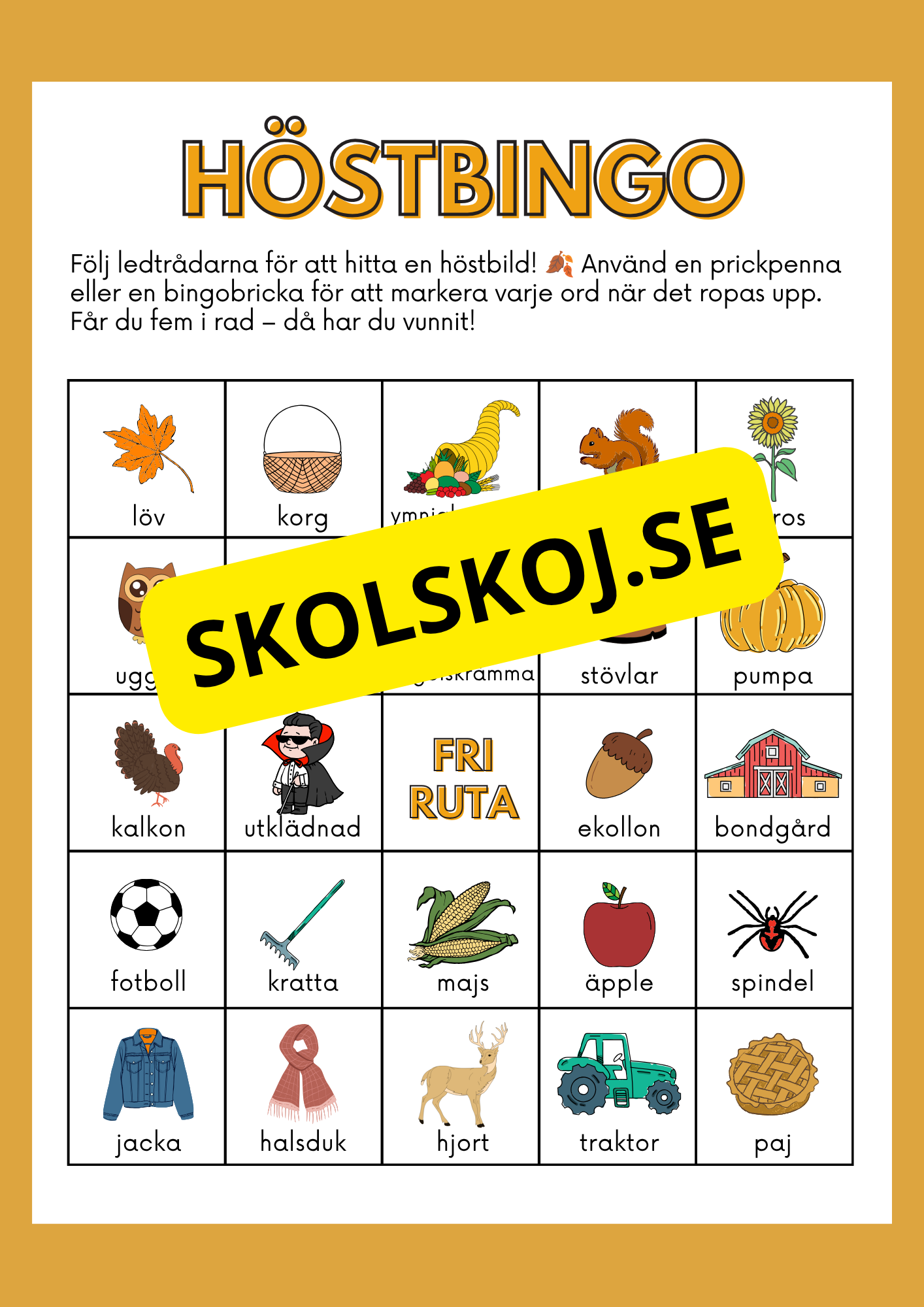 Höstbingo