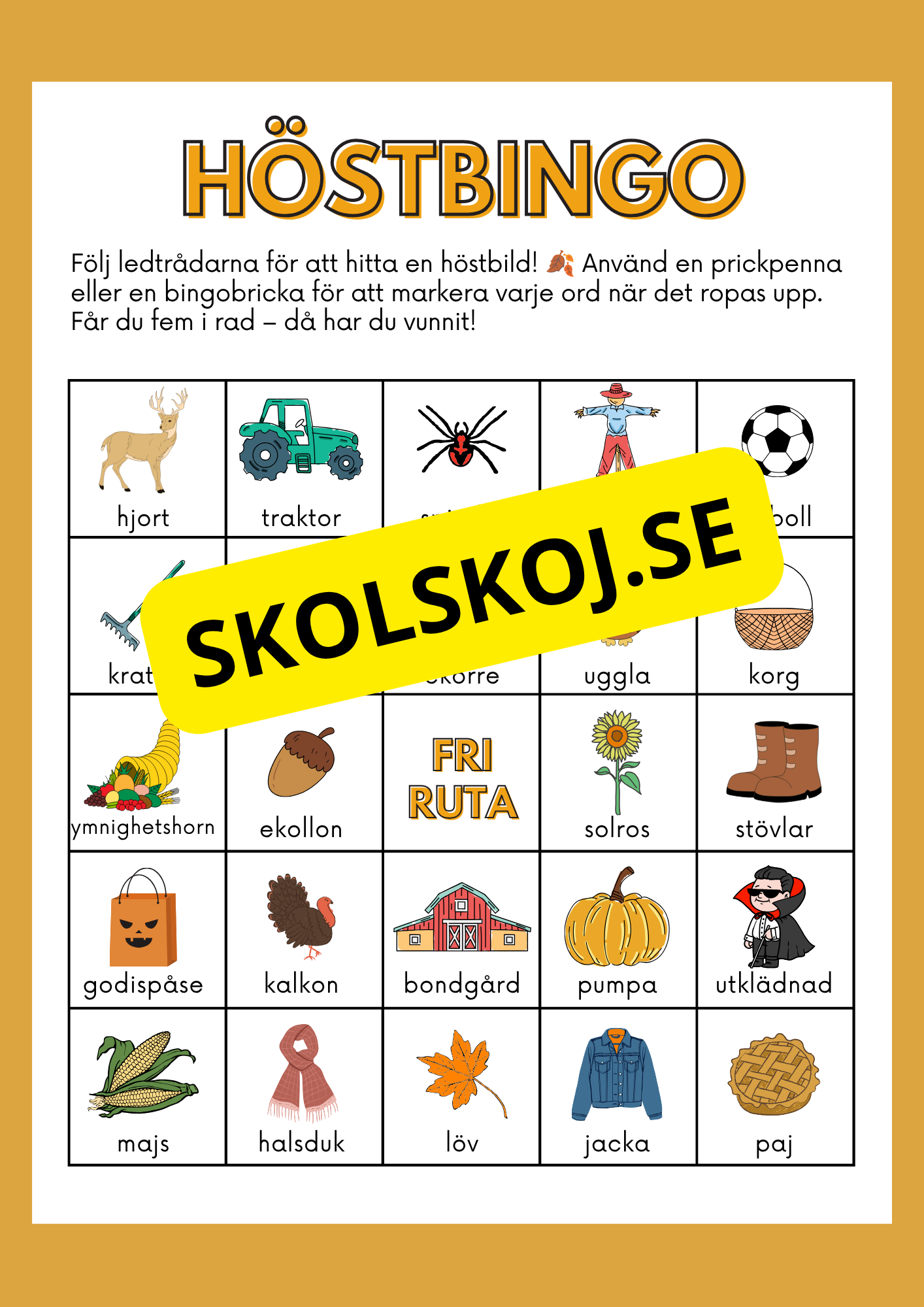Höstbingo