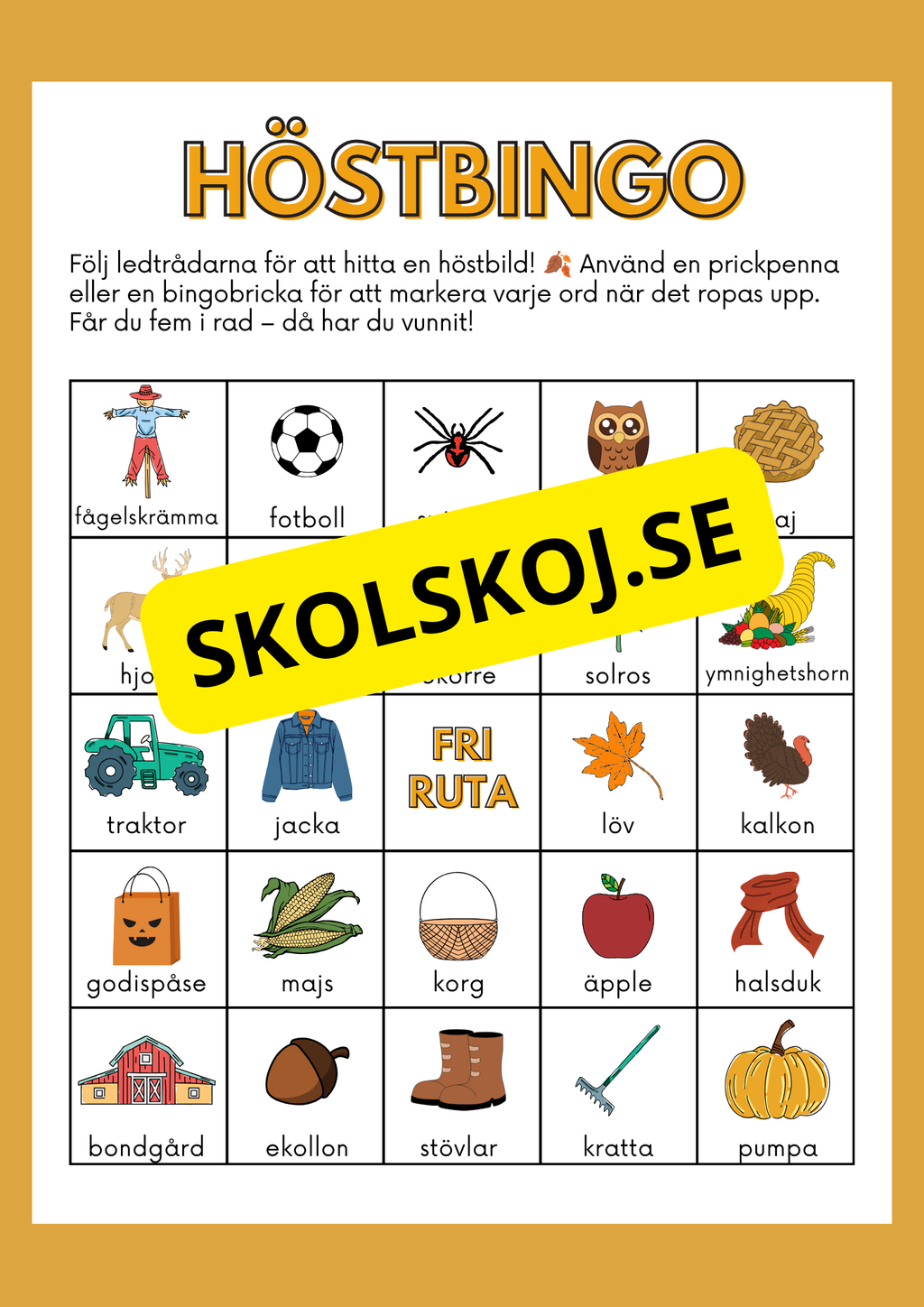 Höstbingo