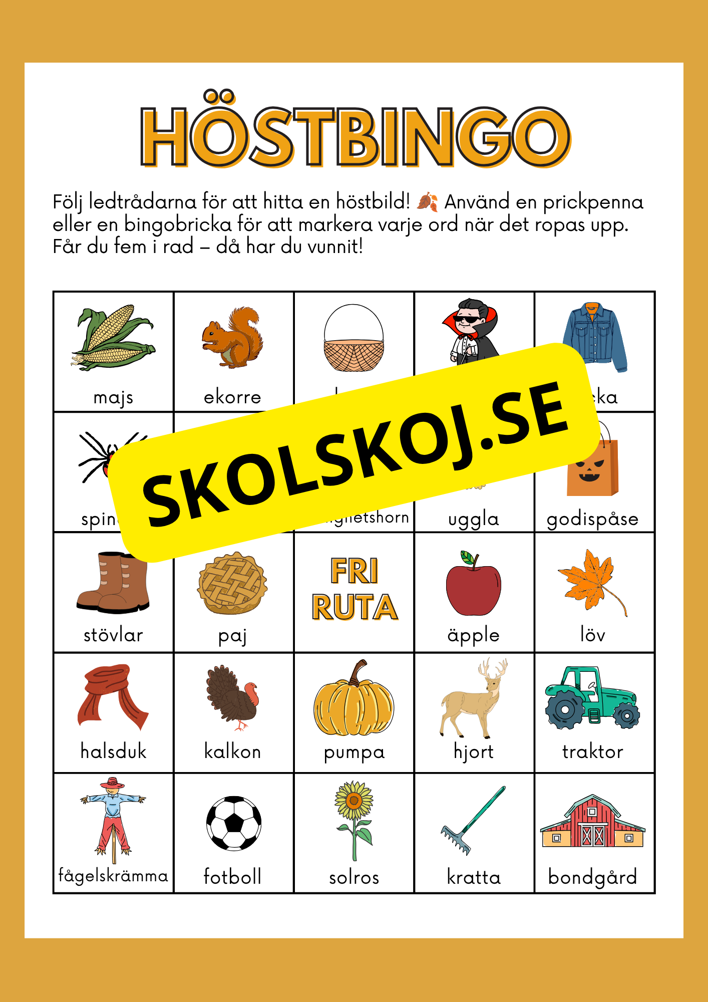 Höstbingo