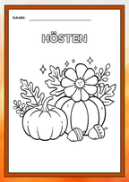 Hösten - Målarbok