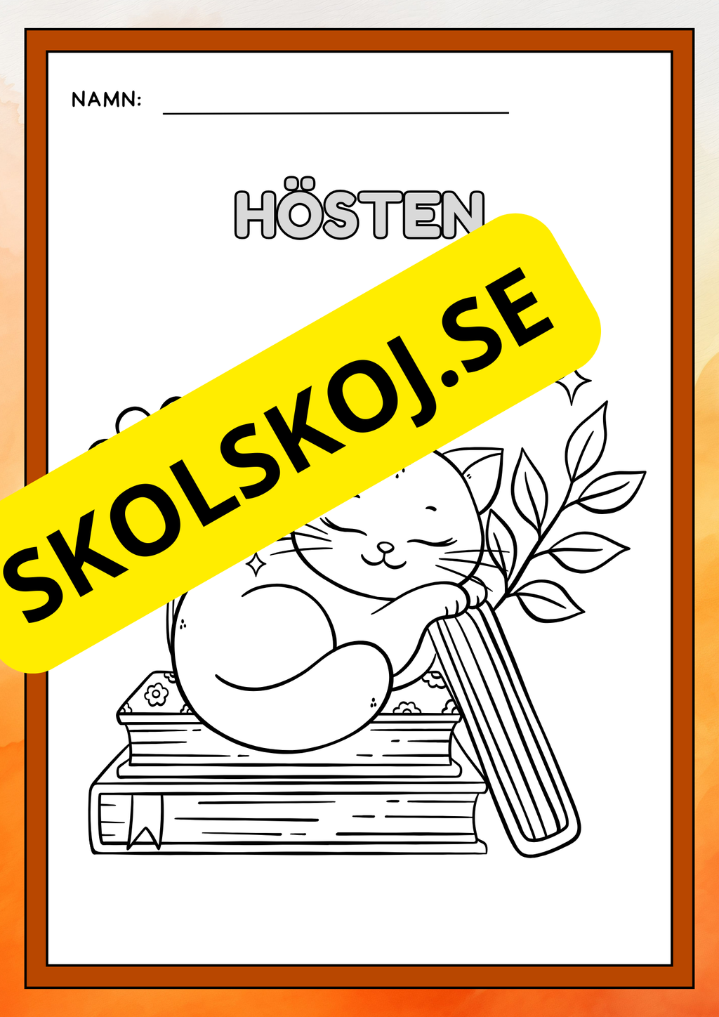 Hösten - Målarbok