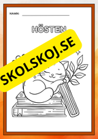 Hösten - Målarbok