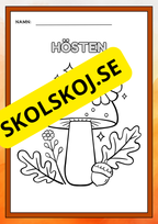 Hösten - Målarbok