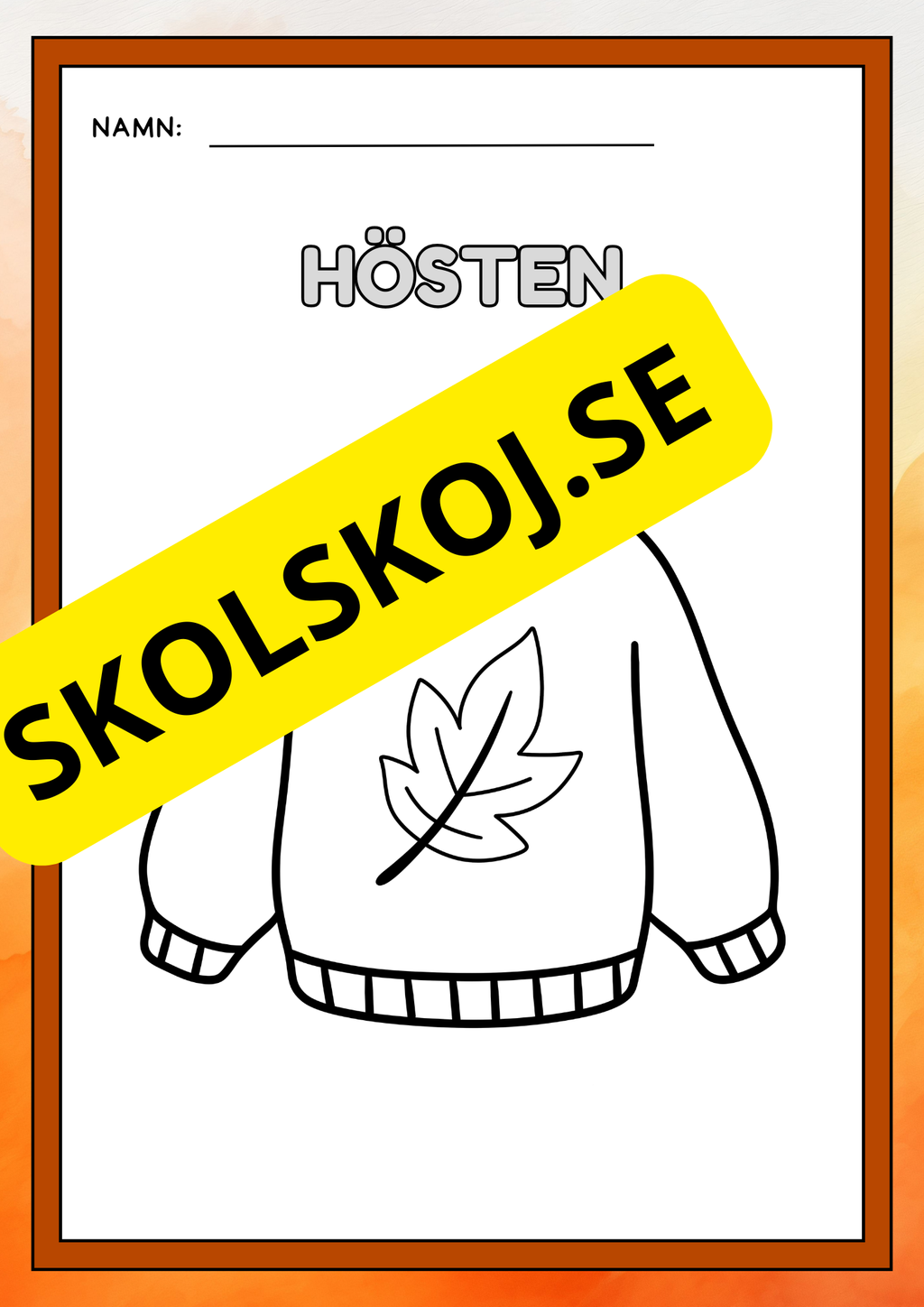 Hösten - Målarbok
