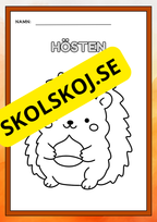 Hösten - Målarbok