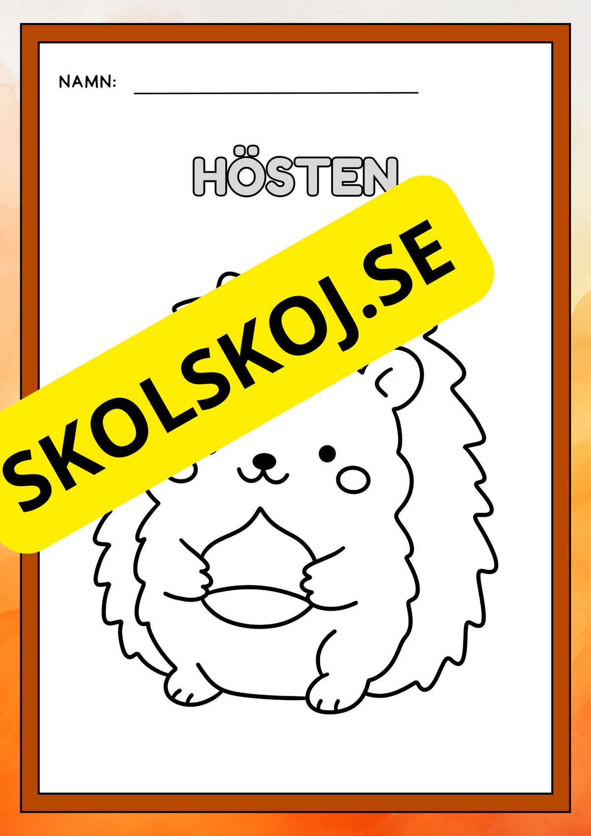 Hösten - Målarbok
