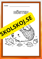 Hösten - Målarbok