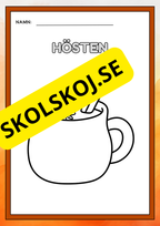 Hösten - Målarbok