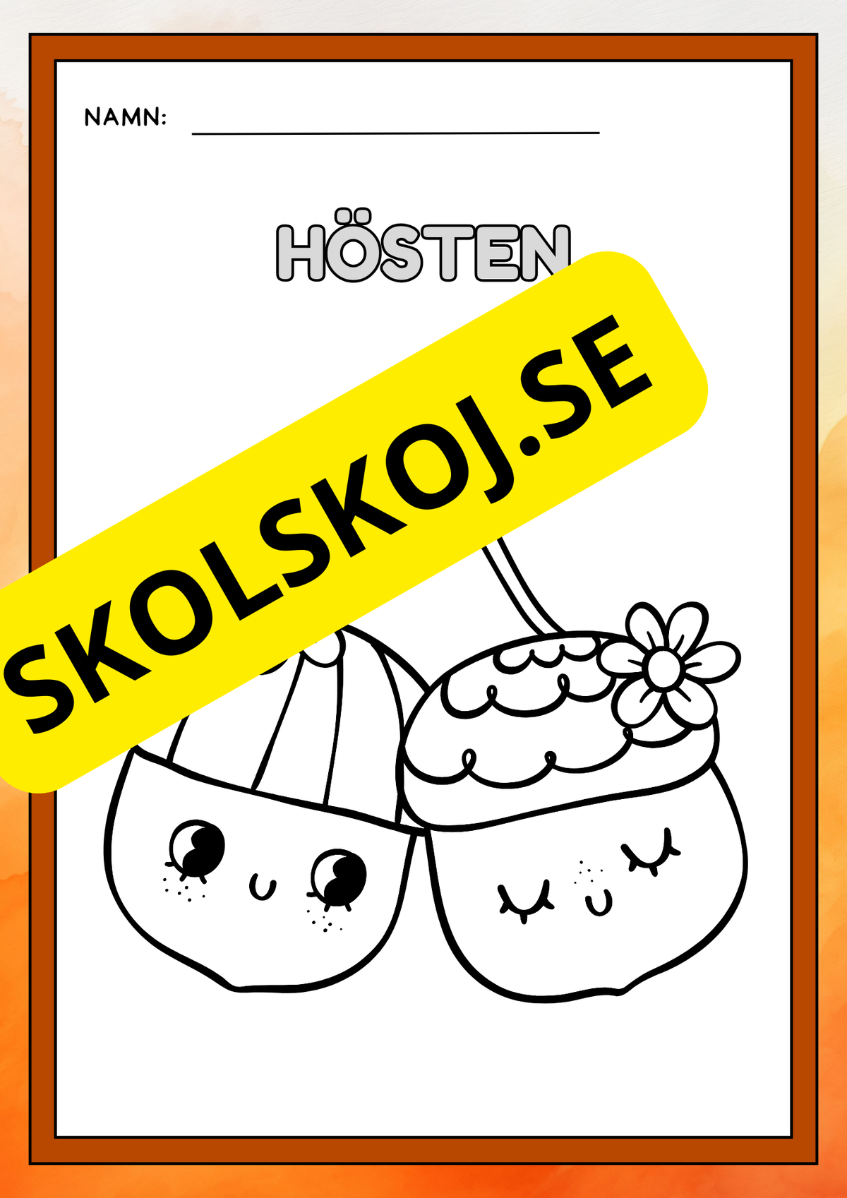Hösten - Målarbok