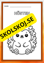 Hösten - Målarbok