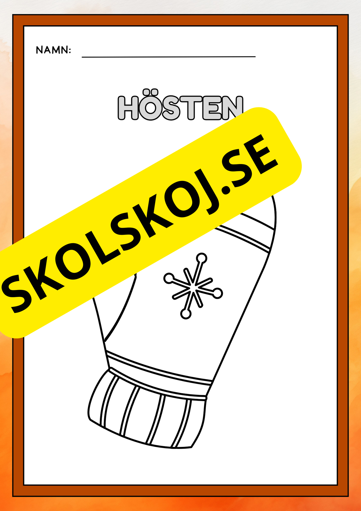 Hösten - Målarbok