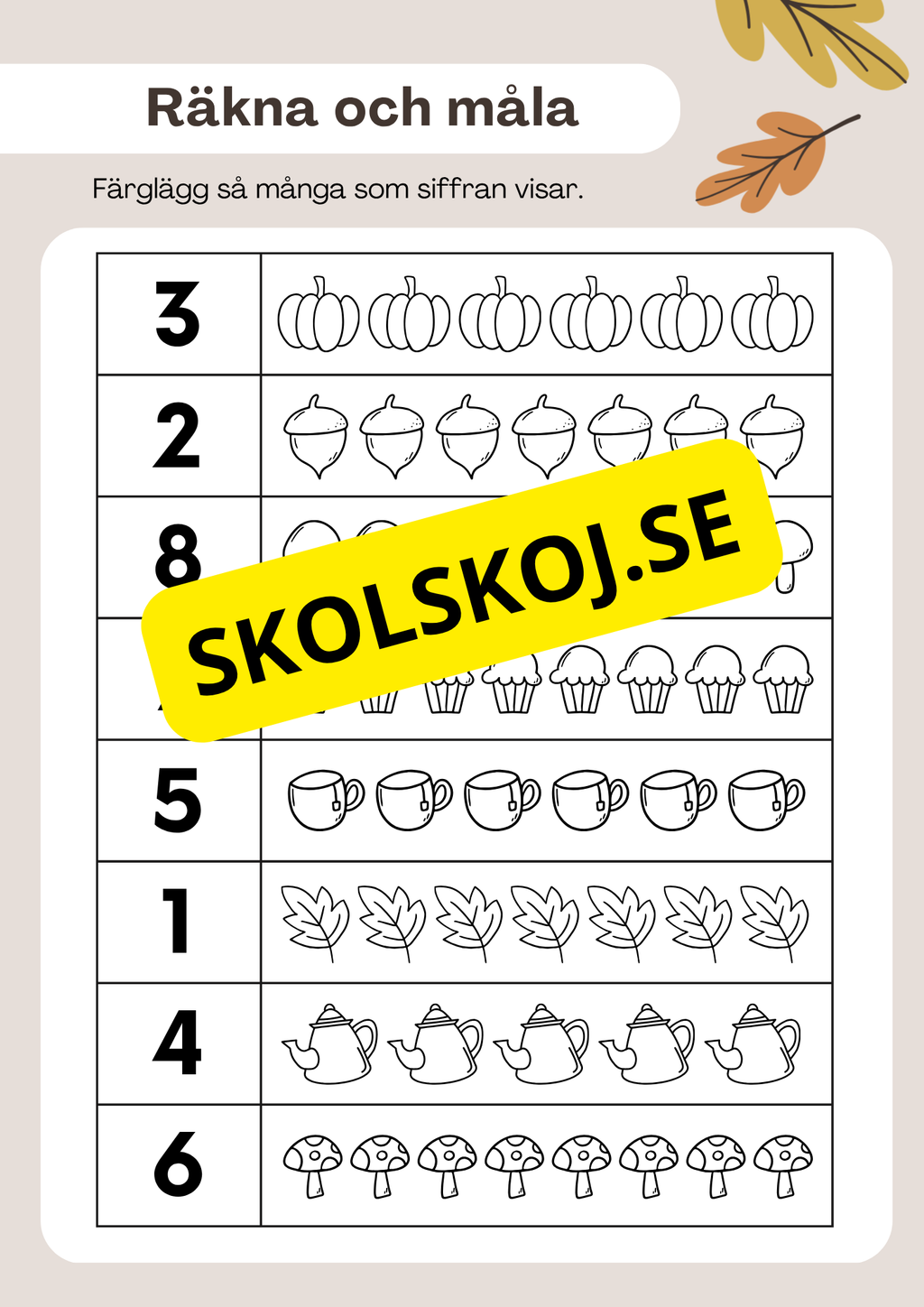 Hösten har kommit - Häfte (23 sidor)