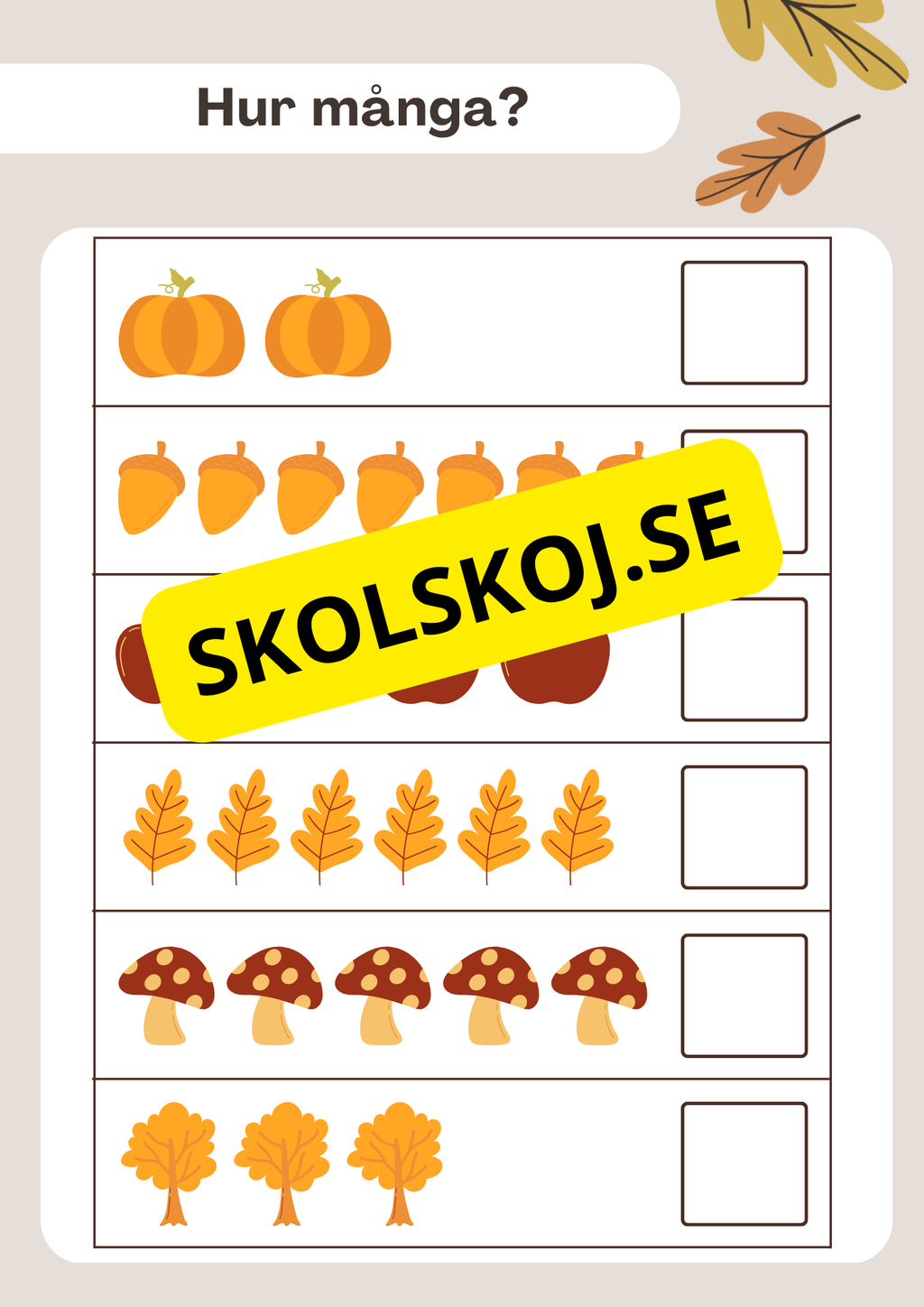 Hösten har kommit - Häfte (23 sidor)
