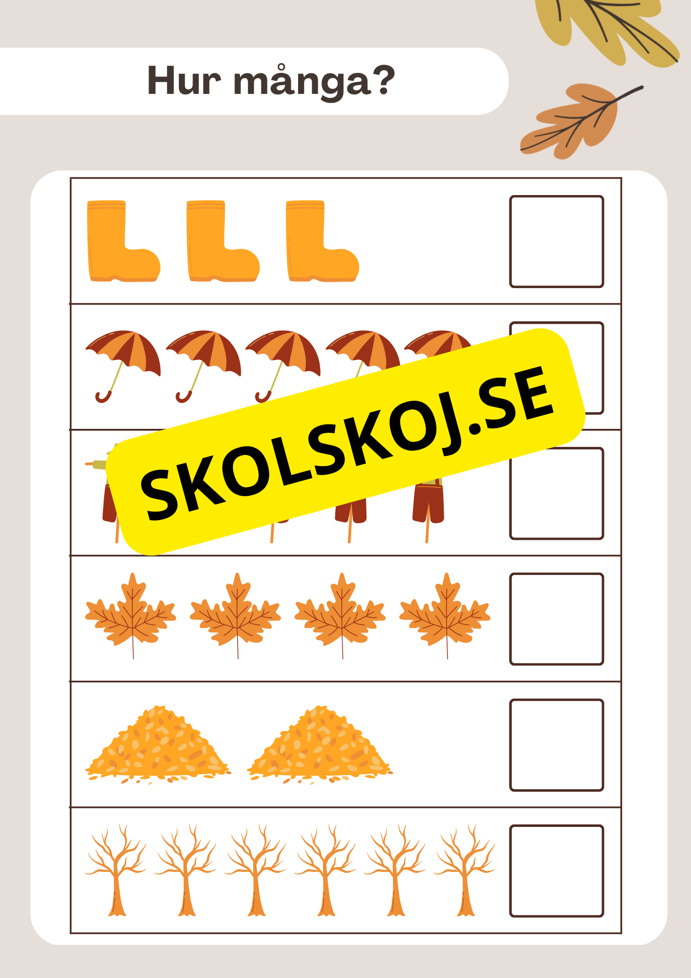 Hösten har kommit - Häfte (23 sidor)