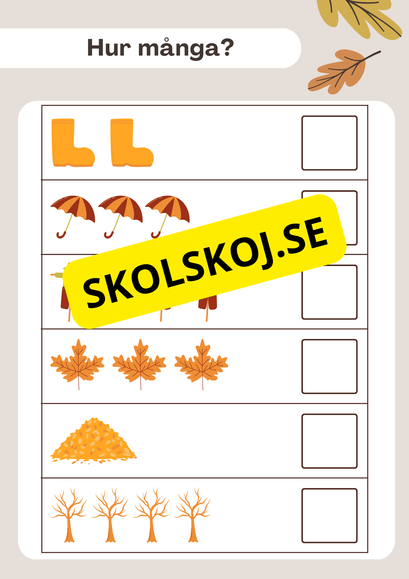 Hösten har kommit - Häfte (23 sidor)