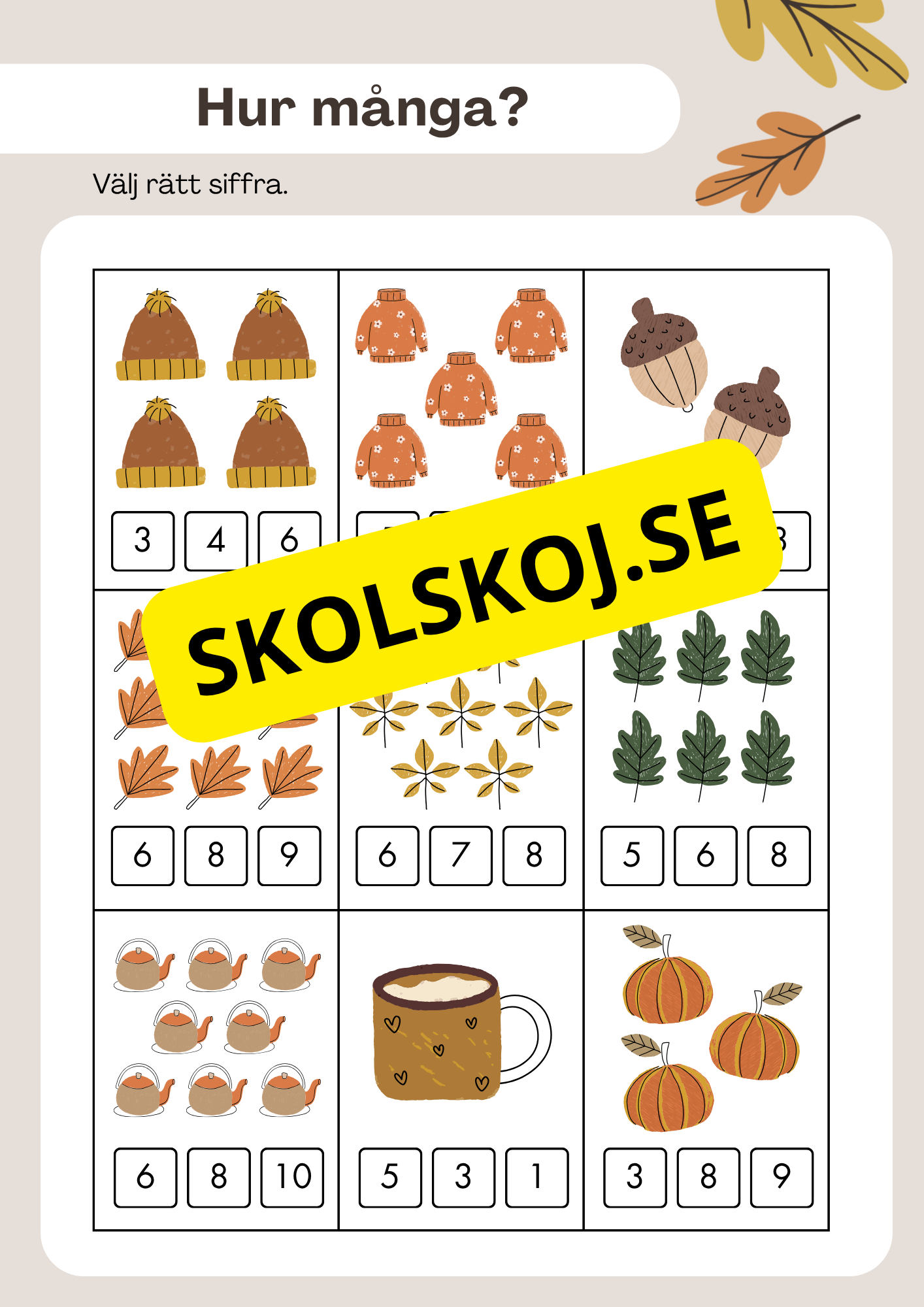 Hösten har kommit - Häfte (23 sidor)