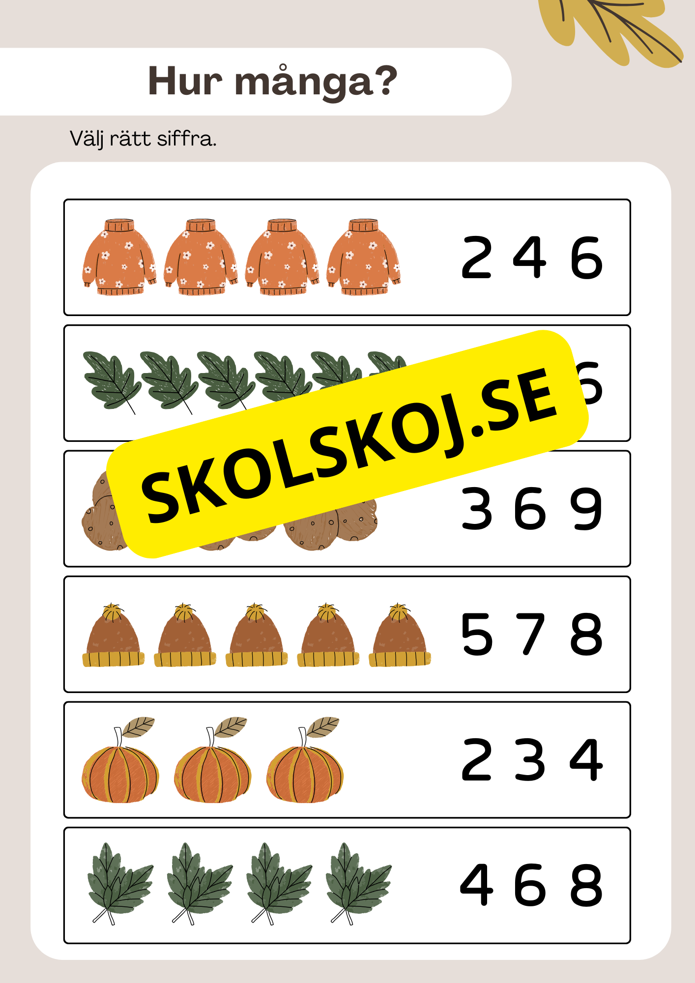 Hösten har kommit - Häfte (23 sidor)