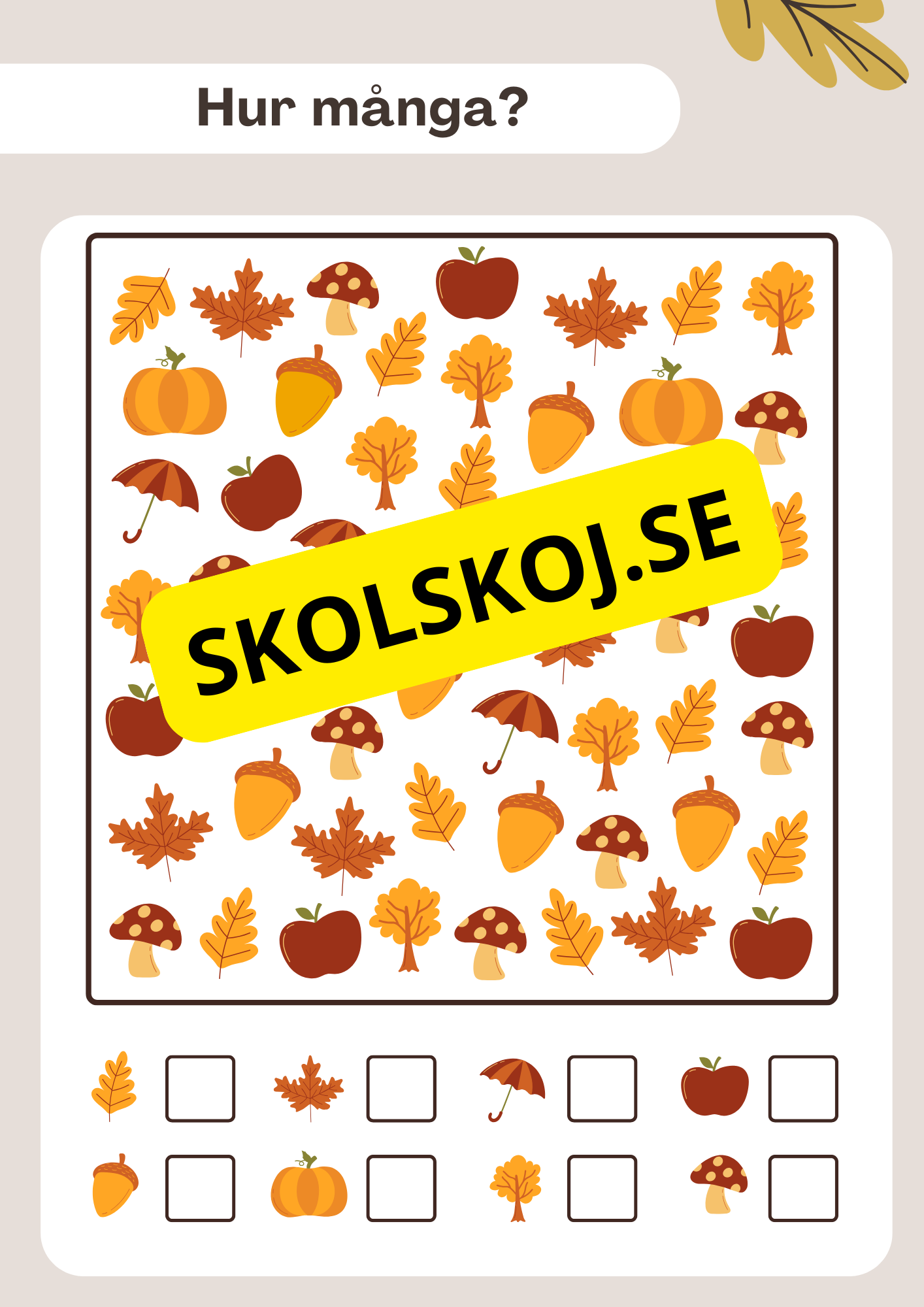 Hösten har kommit - Häfte (23 sidor)