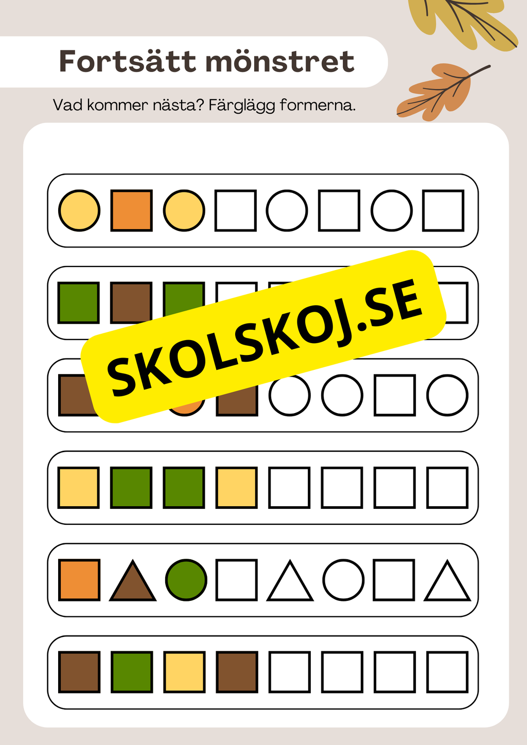 Hösten har kommit - Häfte (23 sidor)