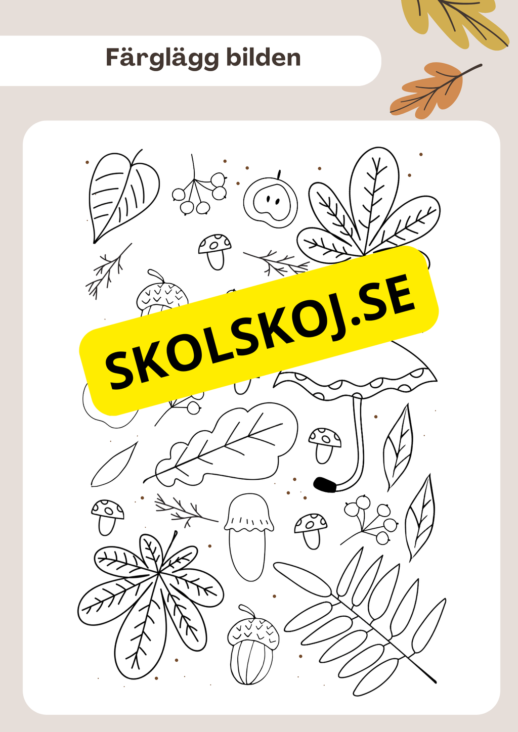 Hösten har kommit - Häfte (23 sidor)