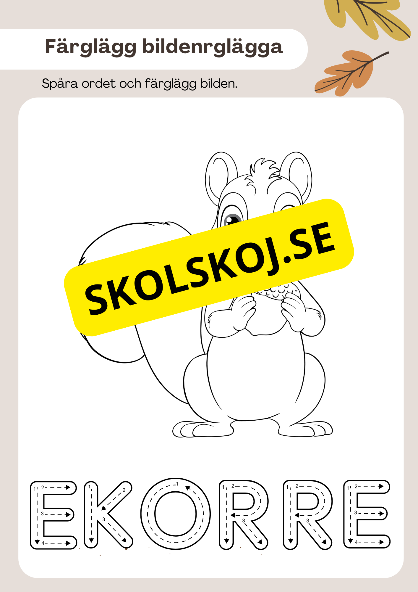 Hösten har kommit - Häfte (23 sidor)