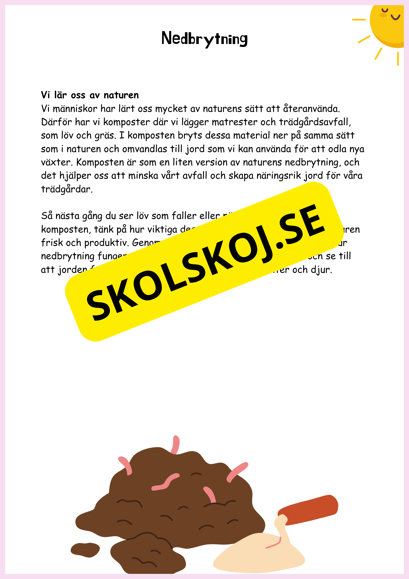 Höstens magi - Träd, löv och naturens återvinning - Årskurs 4 - 6