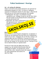 Hur Sverige styrs - Årskurs 4 - 6