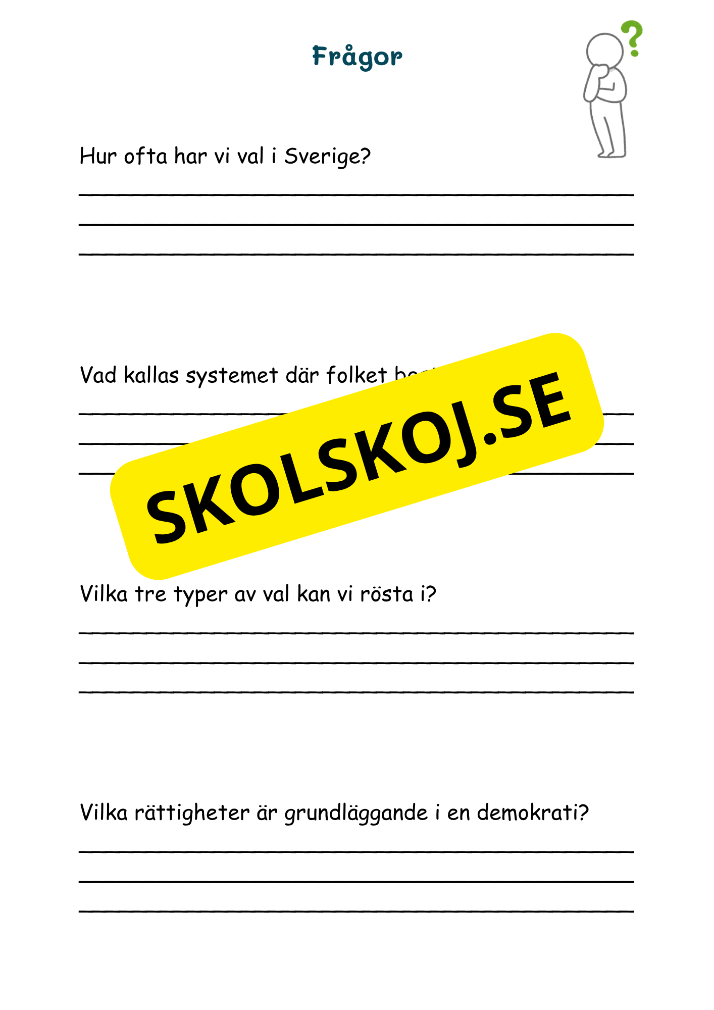 Hur Sverige styrs - Årskurs 4 - 6
