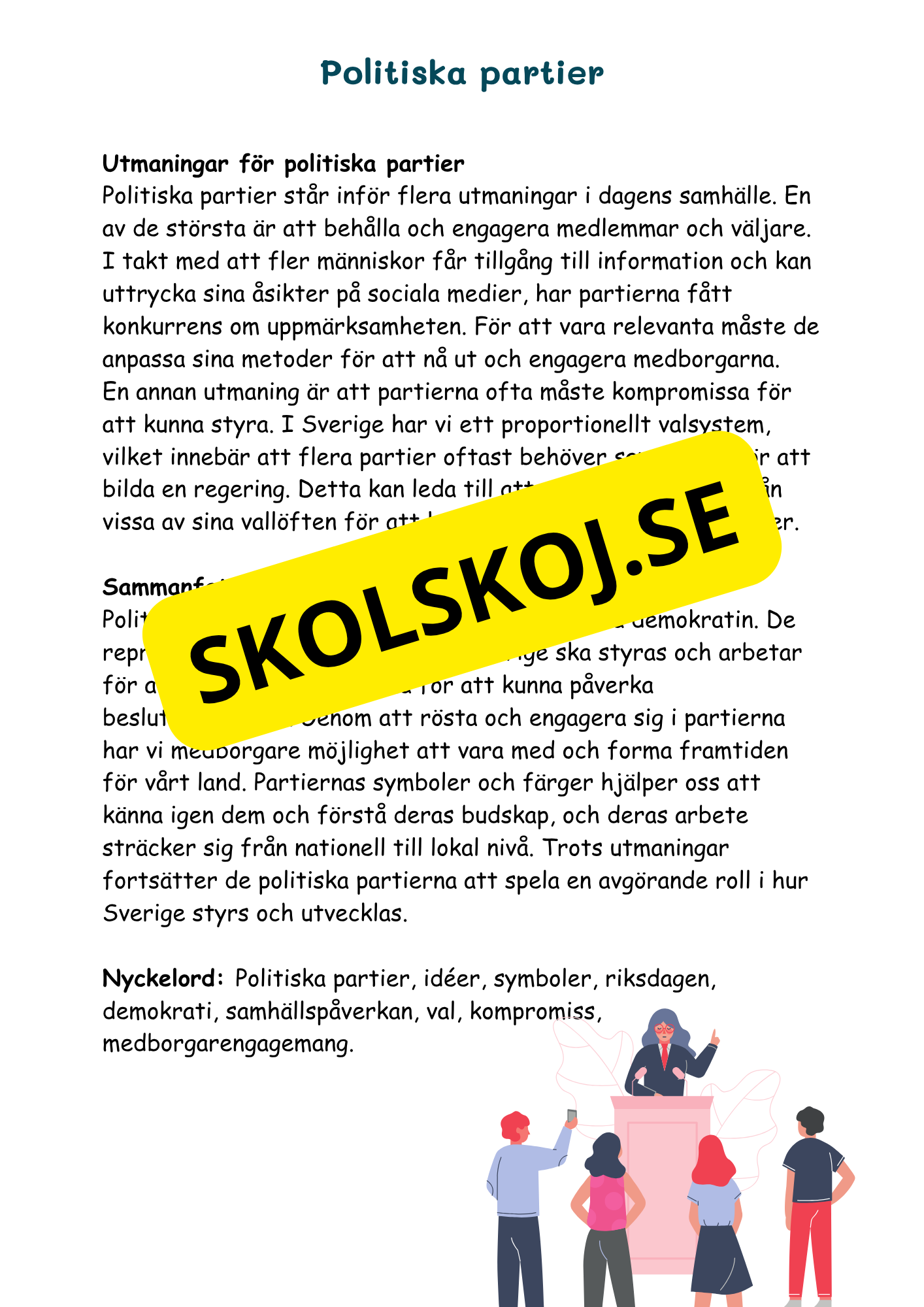 Hur Sverige styrs - Årskurs 4 - 6
