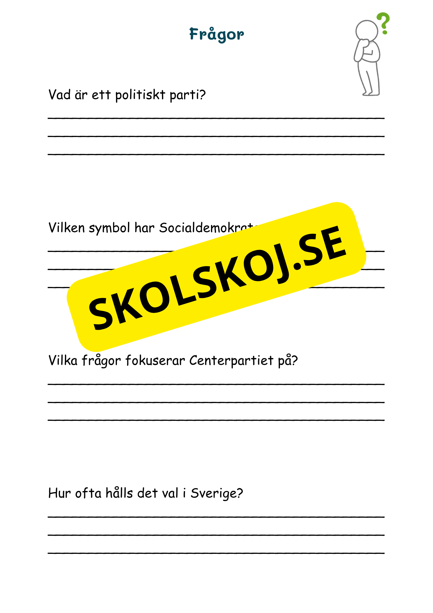 Hur Sverige styrs - Årskurs 4 - 6