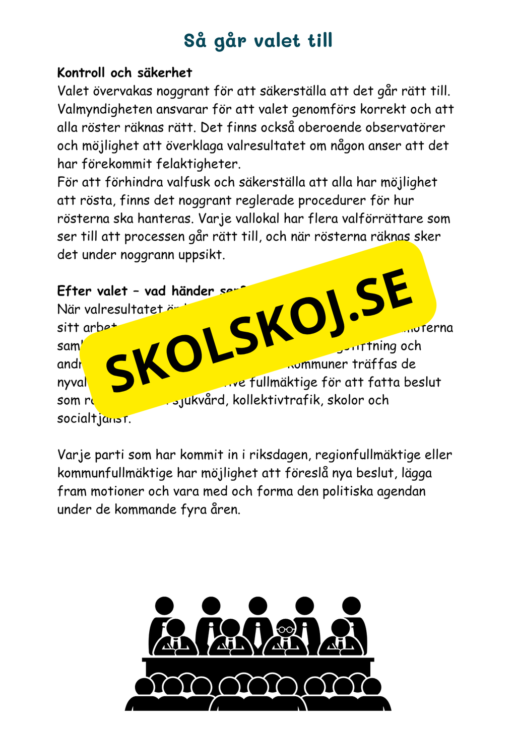 Hur Sverige styrs - Årskurs 4 - 6