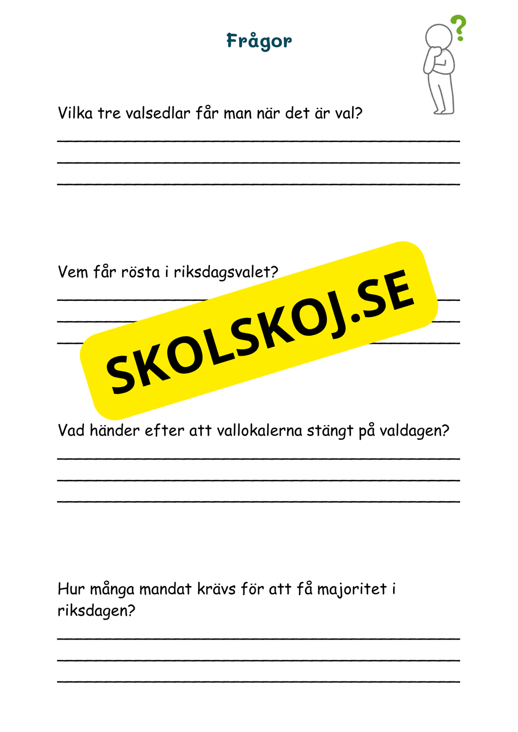 Hur Sverige styrs - Årskurs 4 - 6