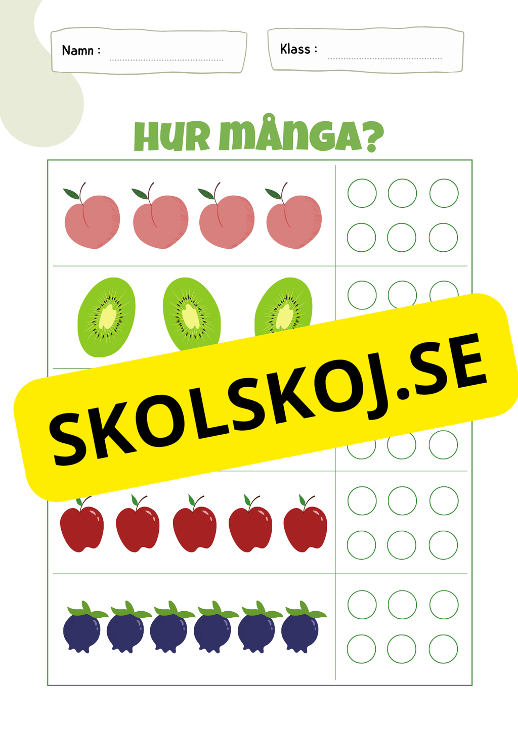 Hur många - Häfte