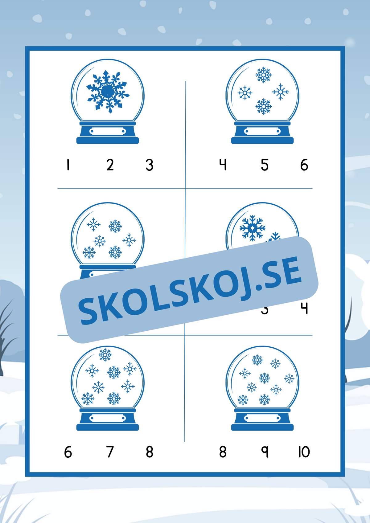 Hur många snöflingor?