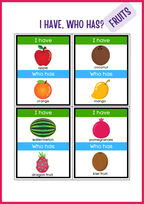I have, who has - Fruits
