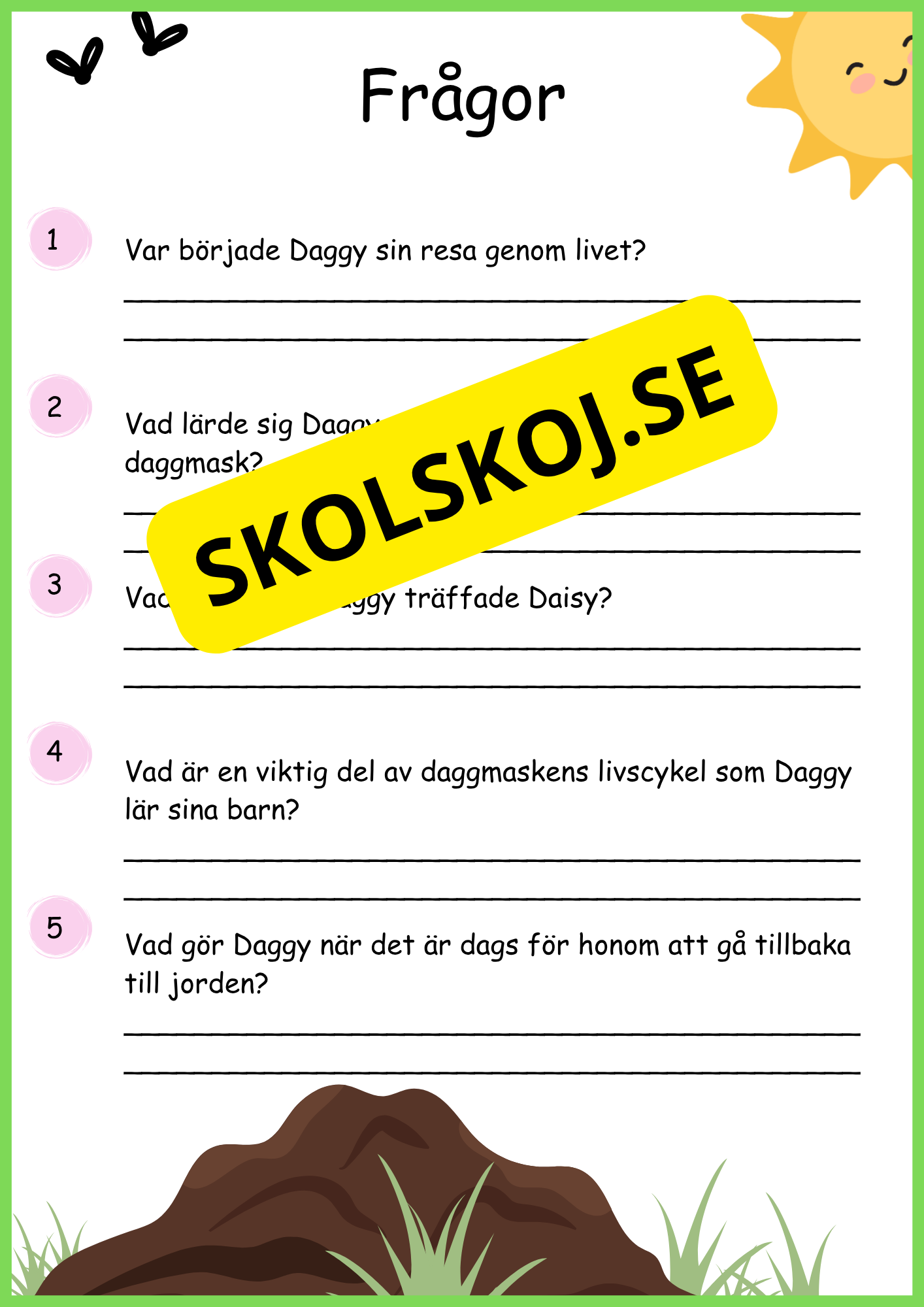 Insekter - Livscykler - 40 sidor