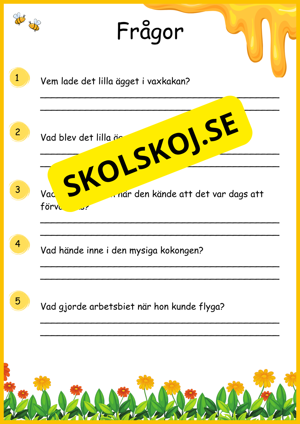 Insekter - Livscykler - 40 sidor