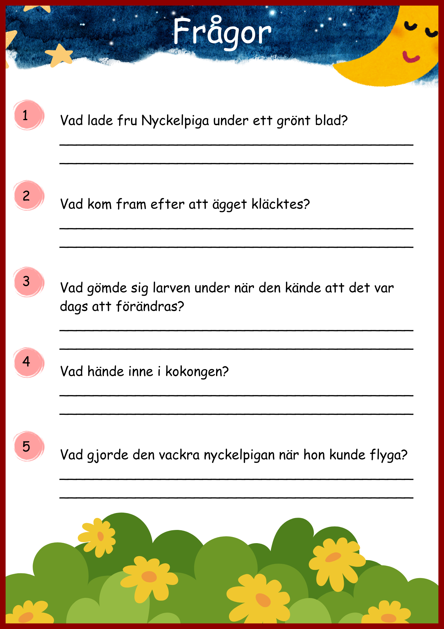 Insekter - Livscykler - 40 sidor