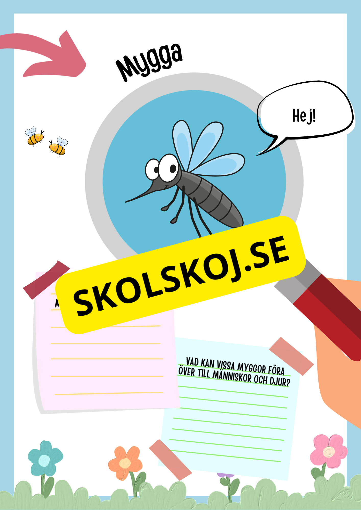 Insekter fakta och läsförståelse