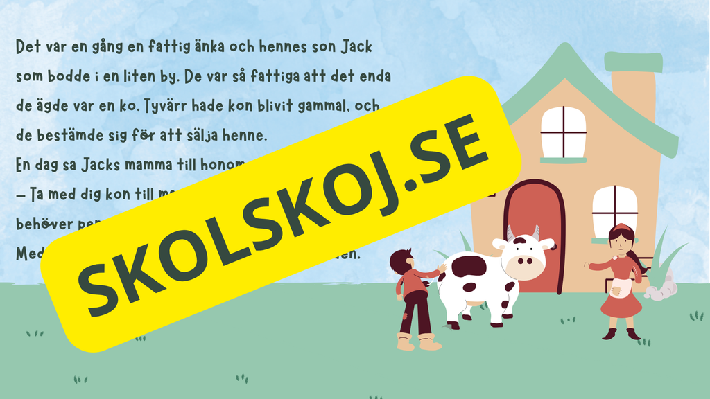 Jack och bönstjälken - Läsförståelse