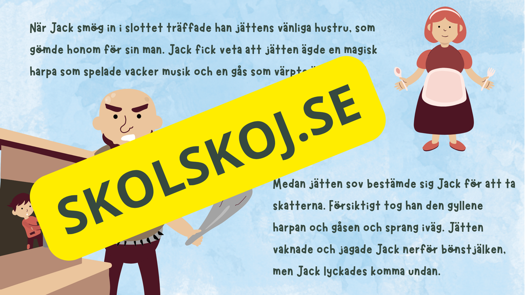 Jack och bönstjälken - Läsförståelse