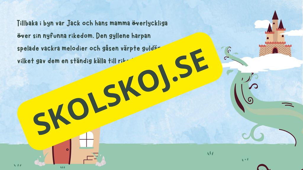 Jack och bönstjälken - Läsförståelse