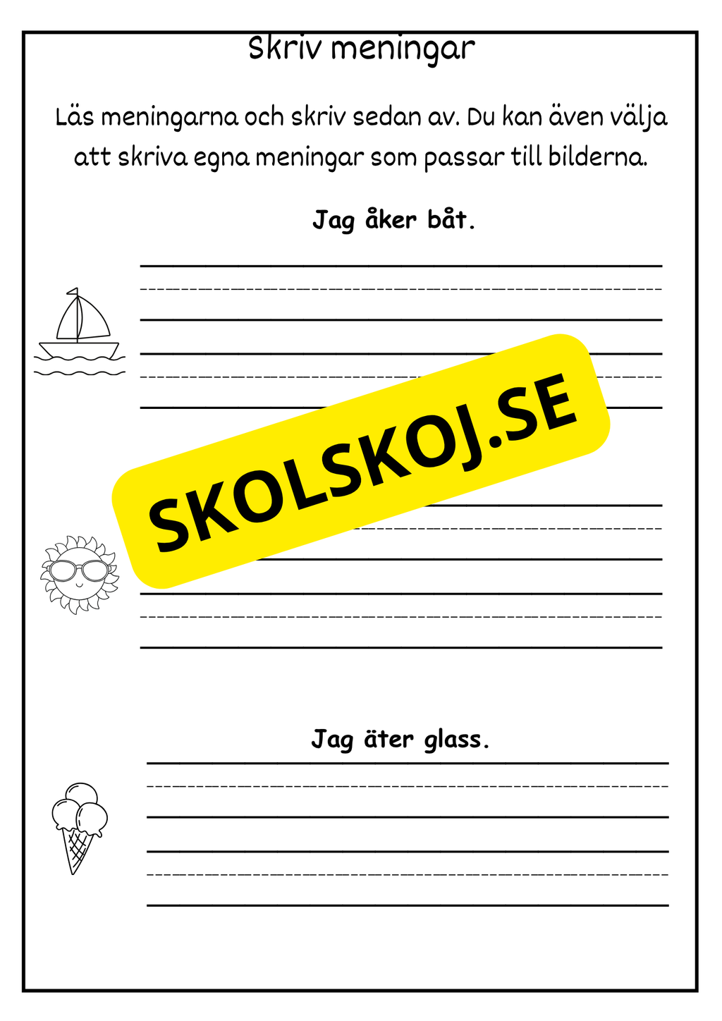 Jag börjar skolan