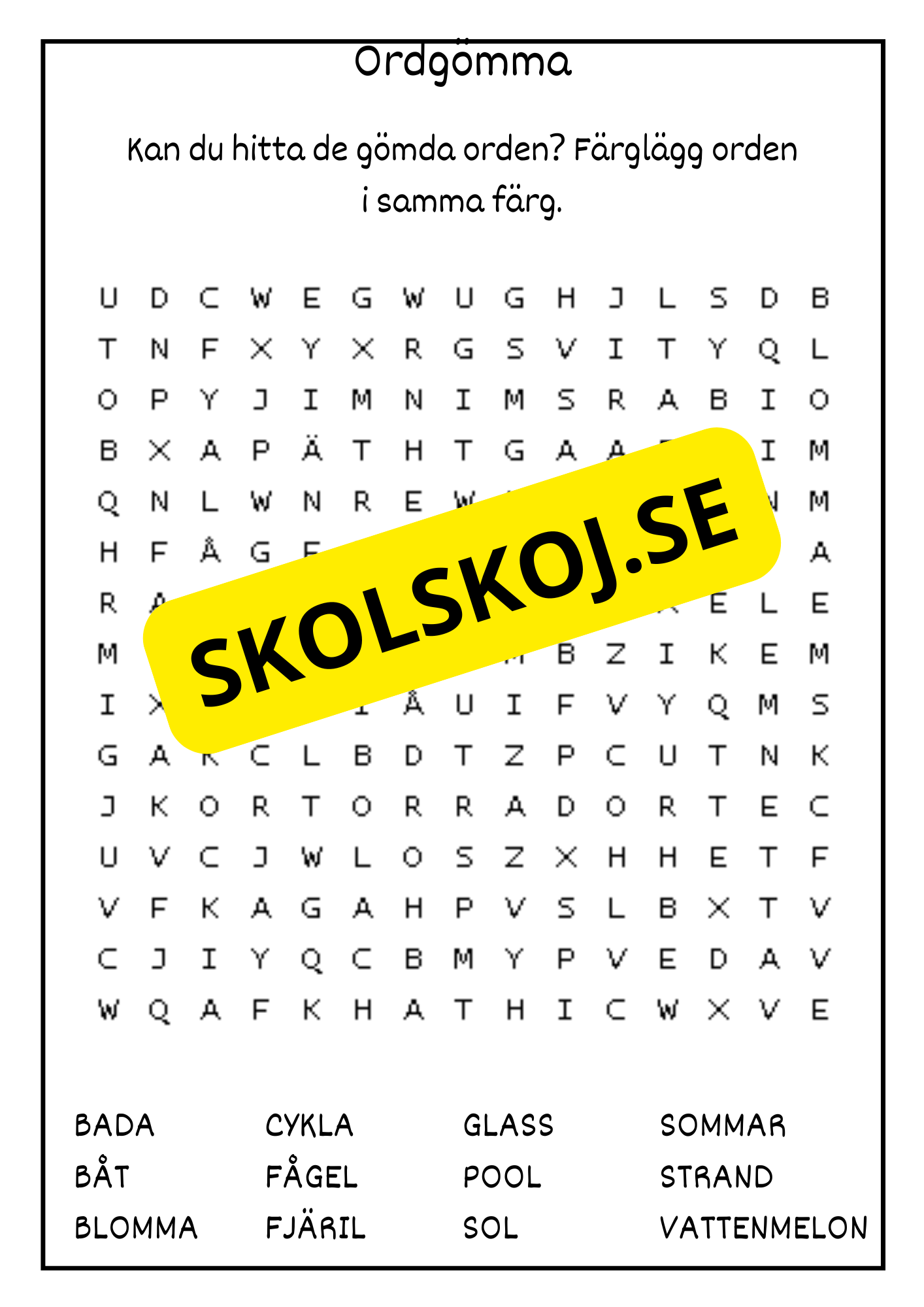 Jag börjar skolan