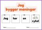 Jag bygger meningar - Häfte