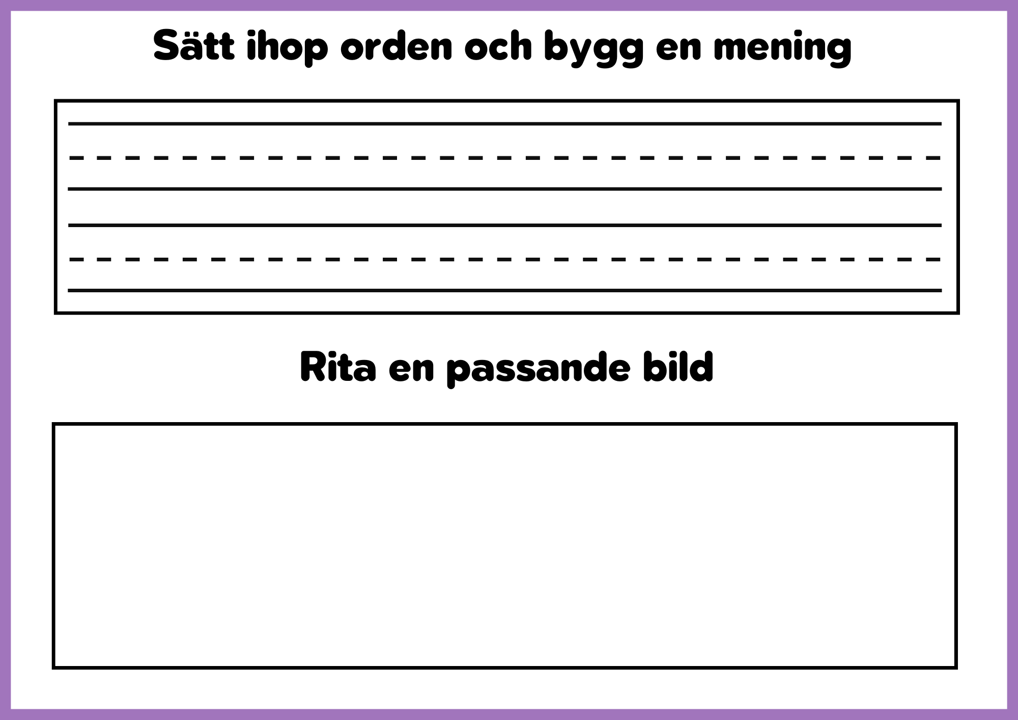 Jag bygger meningar - Häfte
