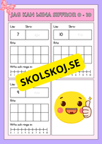 Jag kan mina siffror 0 - 10