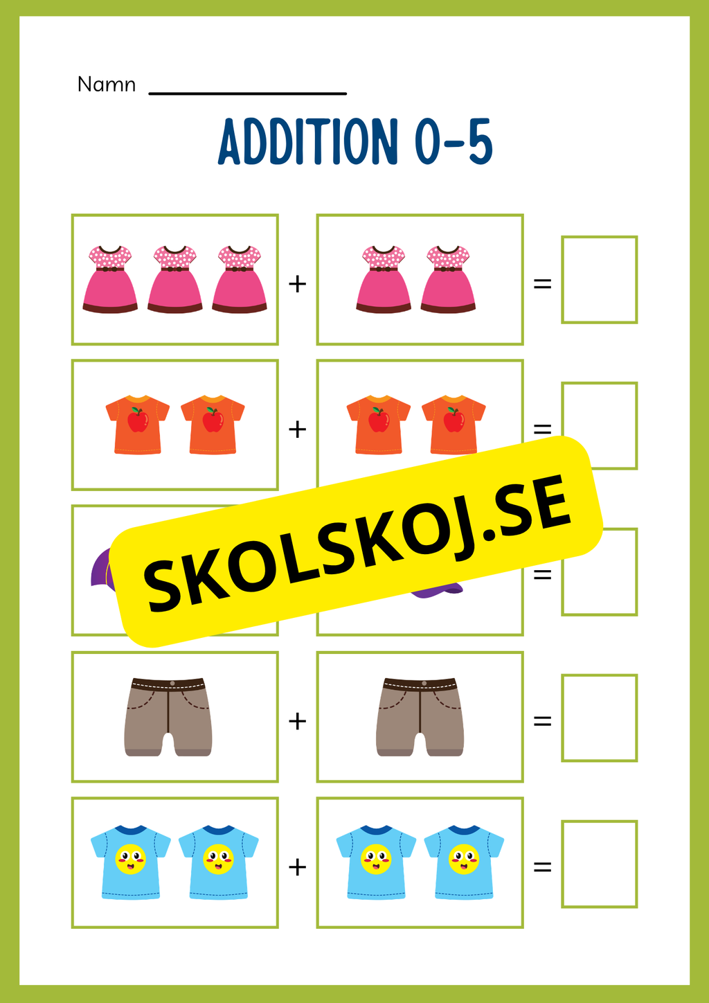 Jag lär mig addition - Häfte